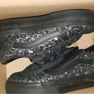 Vans Women's Black and White Sneakers